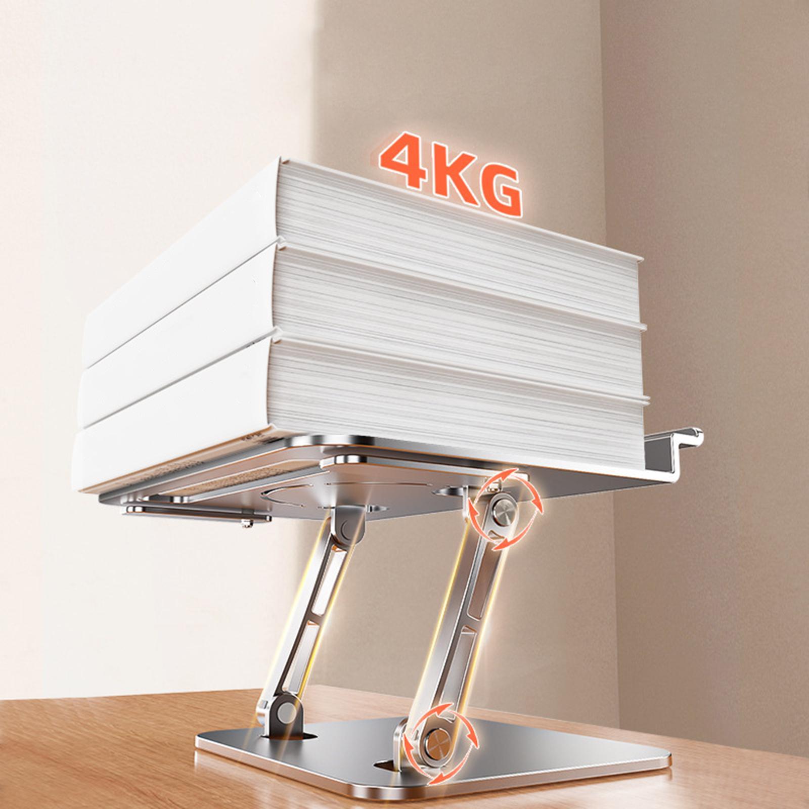 Desktop Book Holder Cookbooks Stand Sturdy Foldable for School Office Kitchen