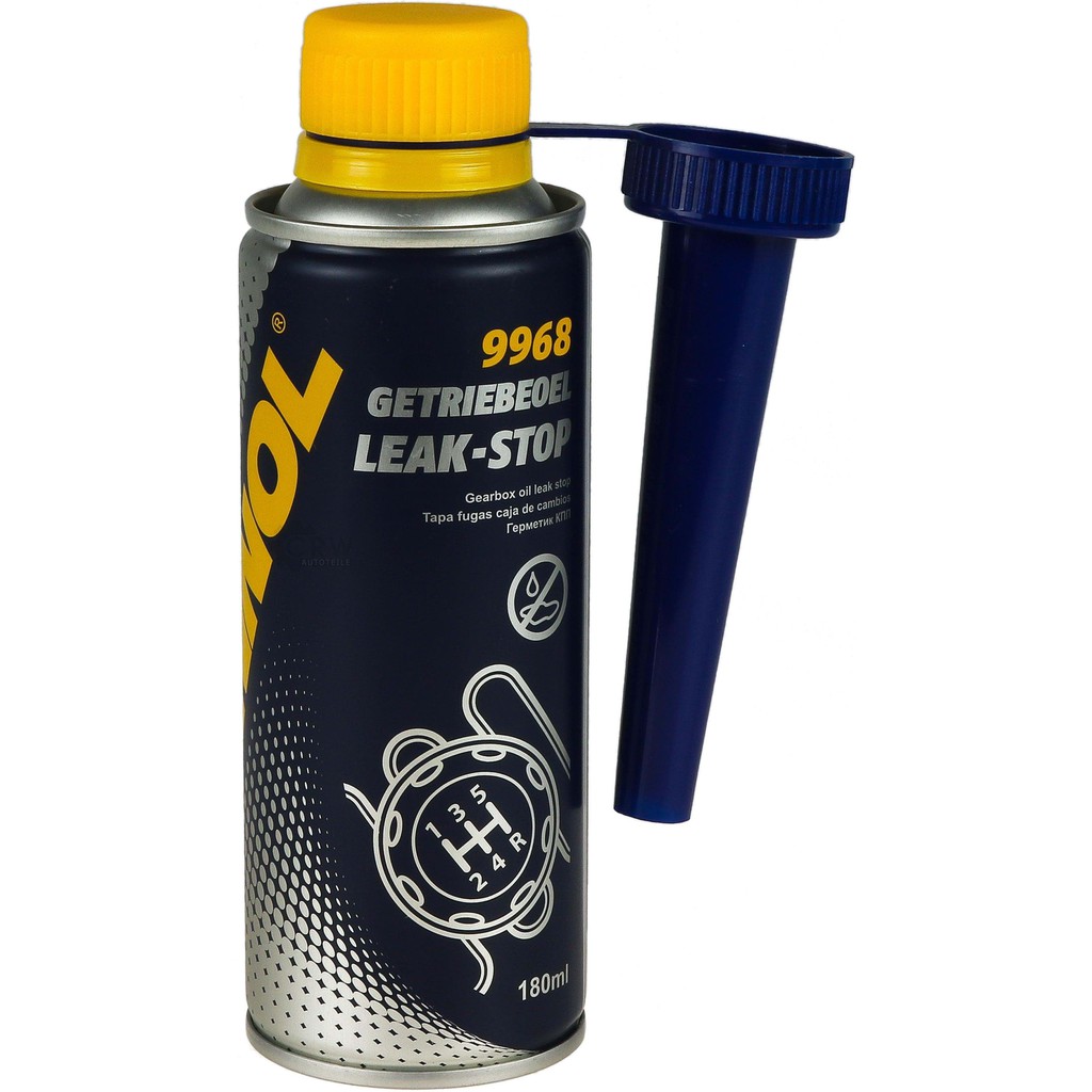 [100% Germany] Chống Rỉ Dầu Hộp Số, Tái Tạo Joint Cao Su Bị Chai Cứng MANNOL 9968 Getriebeoel Leak-Stop 180ML