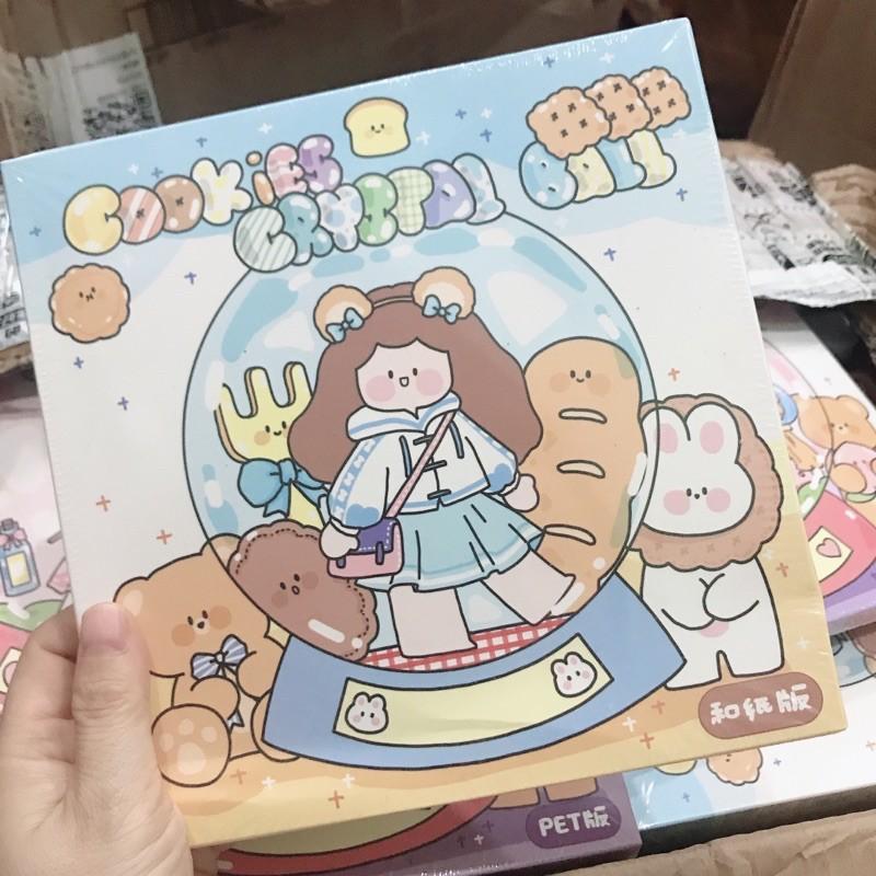 Hộp 100 tờ sticker INFELLME không trùng mẫu siêu dễ thương