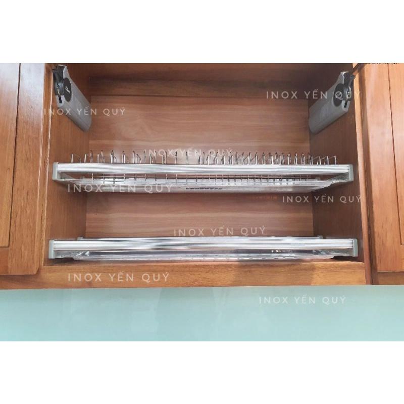 Inox304 G.ROB Giá bát đĩa cố định tủ trên khung nhôm