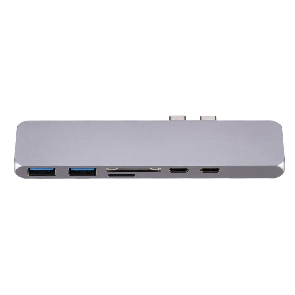 7in1 USB Type-C Hub Multiport Card Reader Adapter 4K HDMI For MacBook Pro
