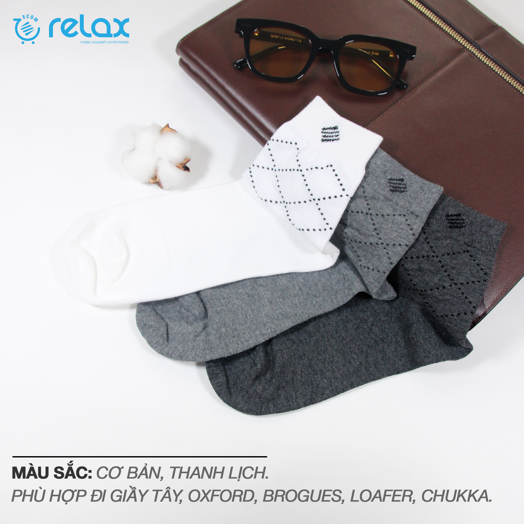 VỚ NAM RELAX RDOV001 CHẤT LIỆU COTTON CO GIÃN