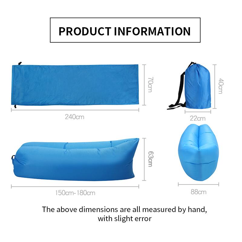 Cắm Trại Bơm Hơi Sofa Túi Ngủ Lười Túi 3 Mùa Giải Siêu Nhẹ Xuống Không Giường Bơm Hơi Sofa Cao Cấp Tay Lửng Trang Bị Cắm Trại