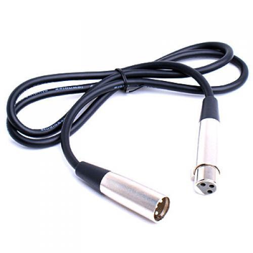 3Pin XLR Male To Female Plug Stereo Microphone Mic Audio Adapter Cable Cord