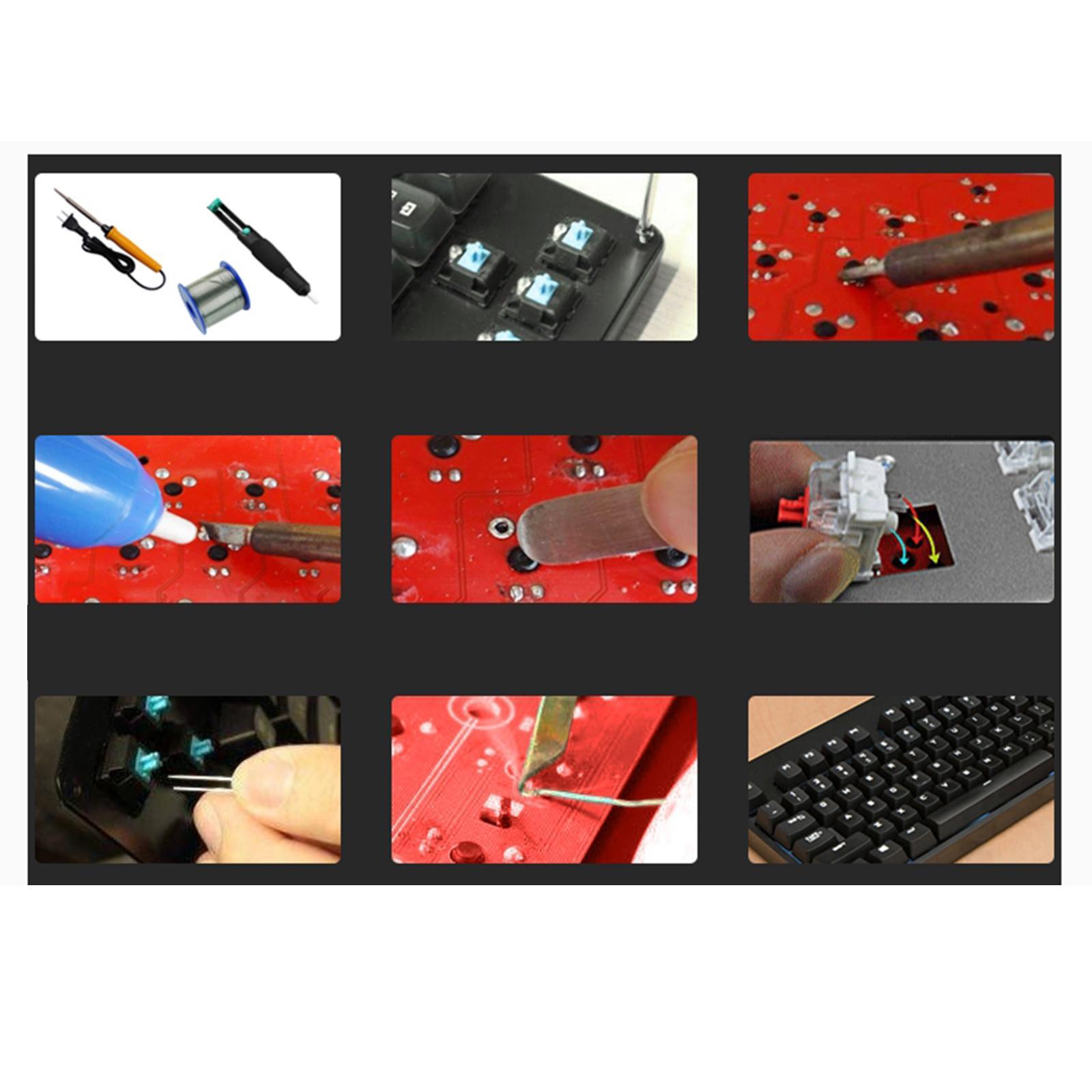 Box Switches for Mechanical Gaming Keyboards 3 Pin Switches IP56 Dust Resistant Clicky Linear Tactile SMD Compatible Plate Mounted