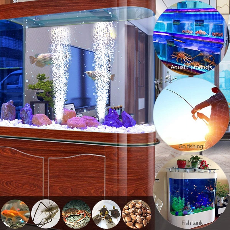 Máy bơm sủi khí oxy mini cho bể cá cảnh thủy sinh siêu êm loại tốt hàng cao cấp