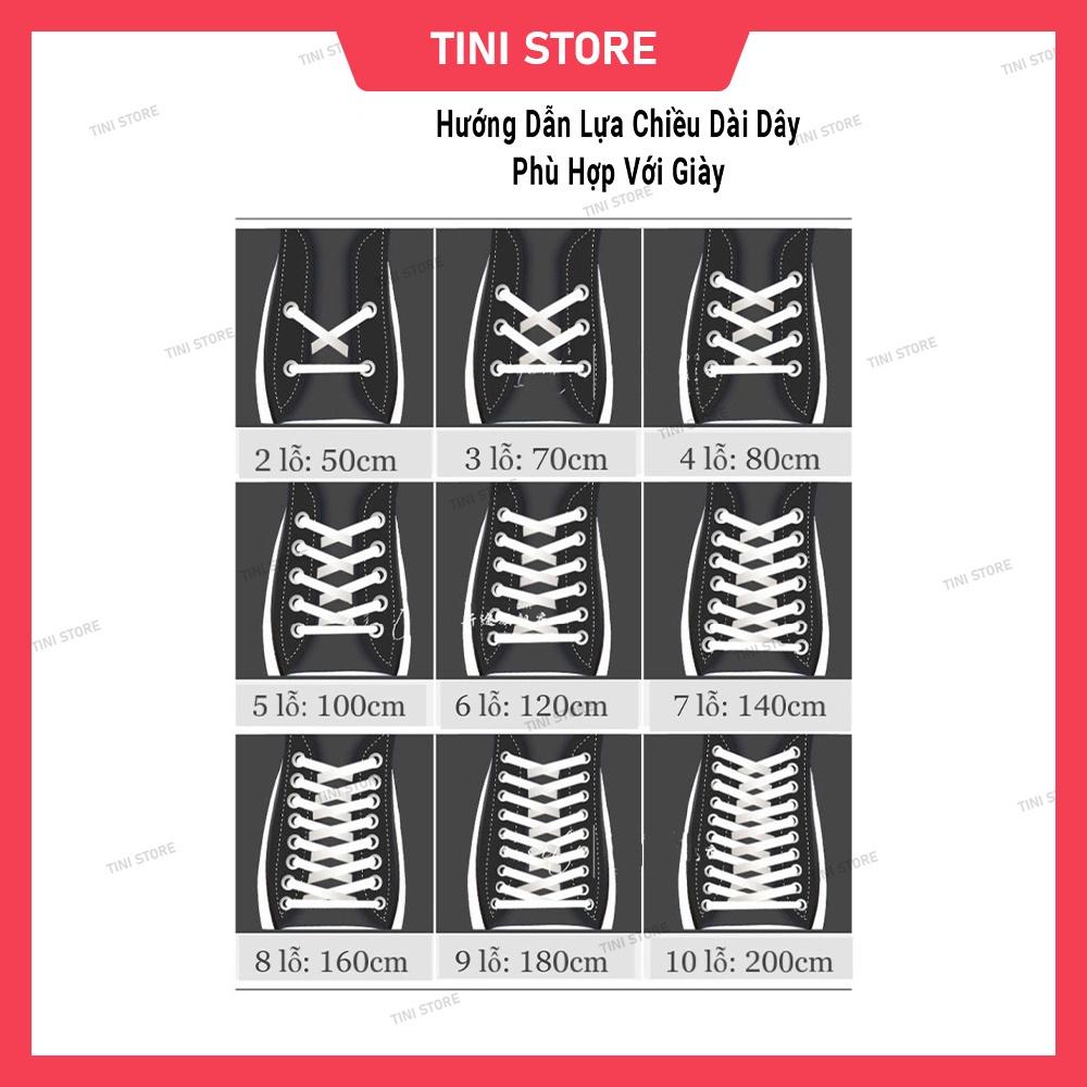 Dây giày dẹt màu Pastel Nike, Adidas chính hãng 6 màu