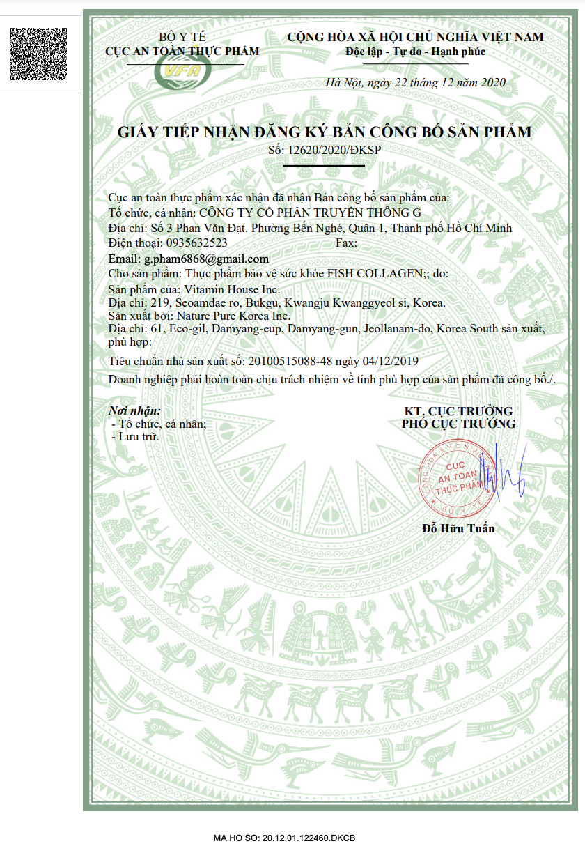 BEAUTY FOOD - FISHCOLLAGEN CAO CẤP TỪ HÀN QUỐC