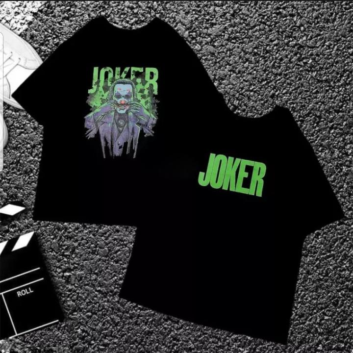 Áo Thun Tay Lỡ Unisex JOKER Gã Hề In 3D Form Rộng Cực HOT Trẻ Trung