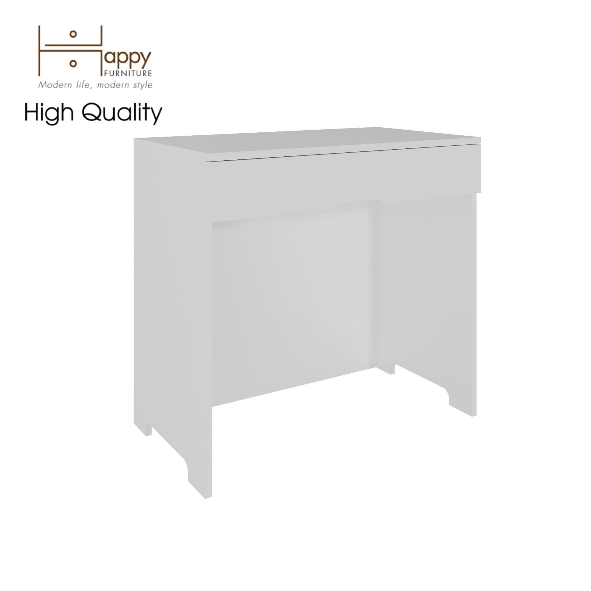 [Happy Home Furniture] MOLLY , Bàn trang điểm 1 ngăn kéo, 80cm x 46cm x 75cm ( DxRxC), BAN_064