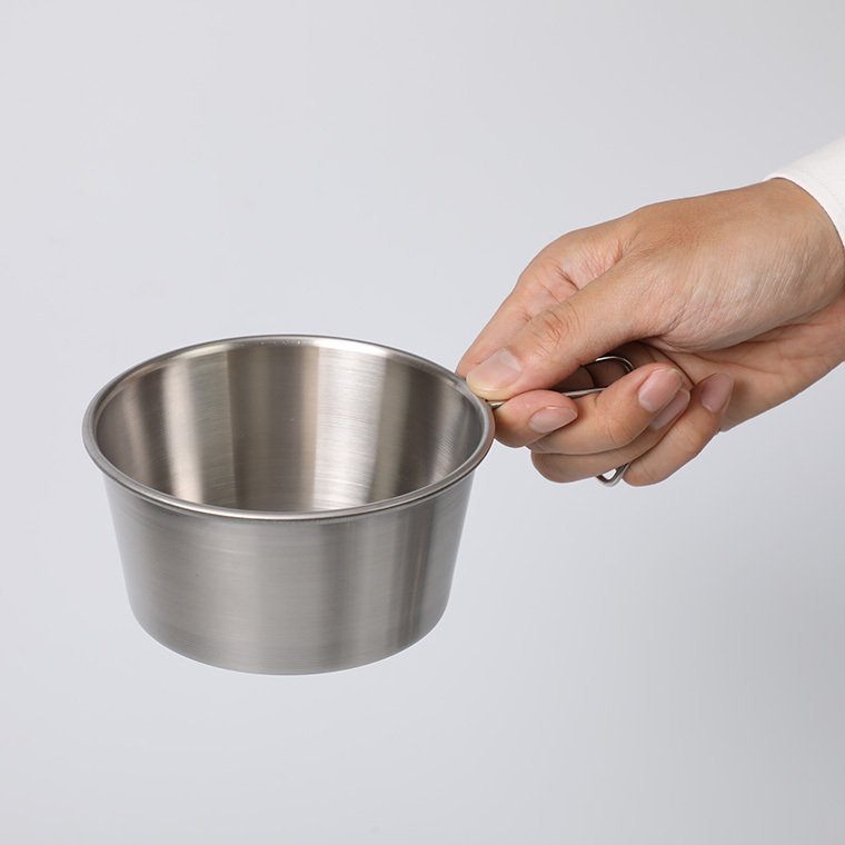 Tô Inox Φ12cm Echo Metal Có Quai Cầm, Treo Tiện Dụng