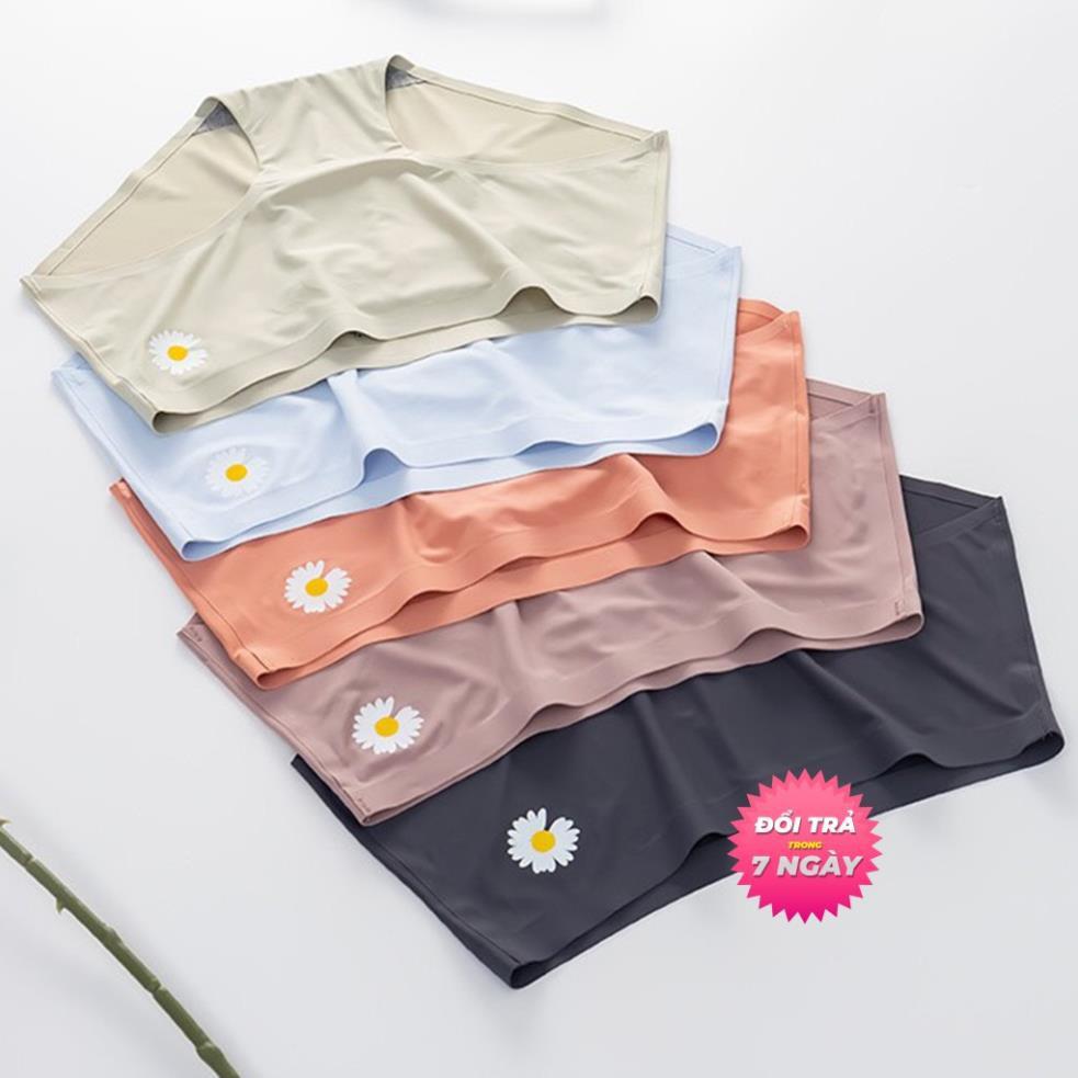 Quần Lót Nữ Quần Lót Su S3QL06 Họa Tiết Hoa Cúc Không Đường May Chất Lanh Siêu Thoáng Mát Loại Đẹp  01 Cái