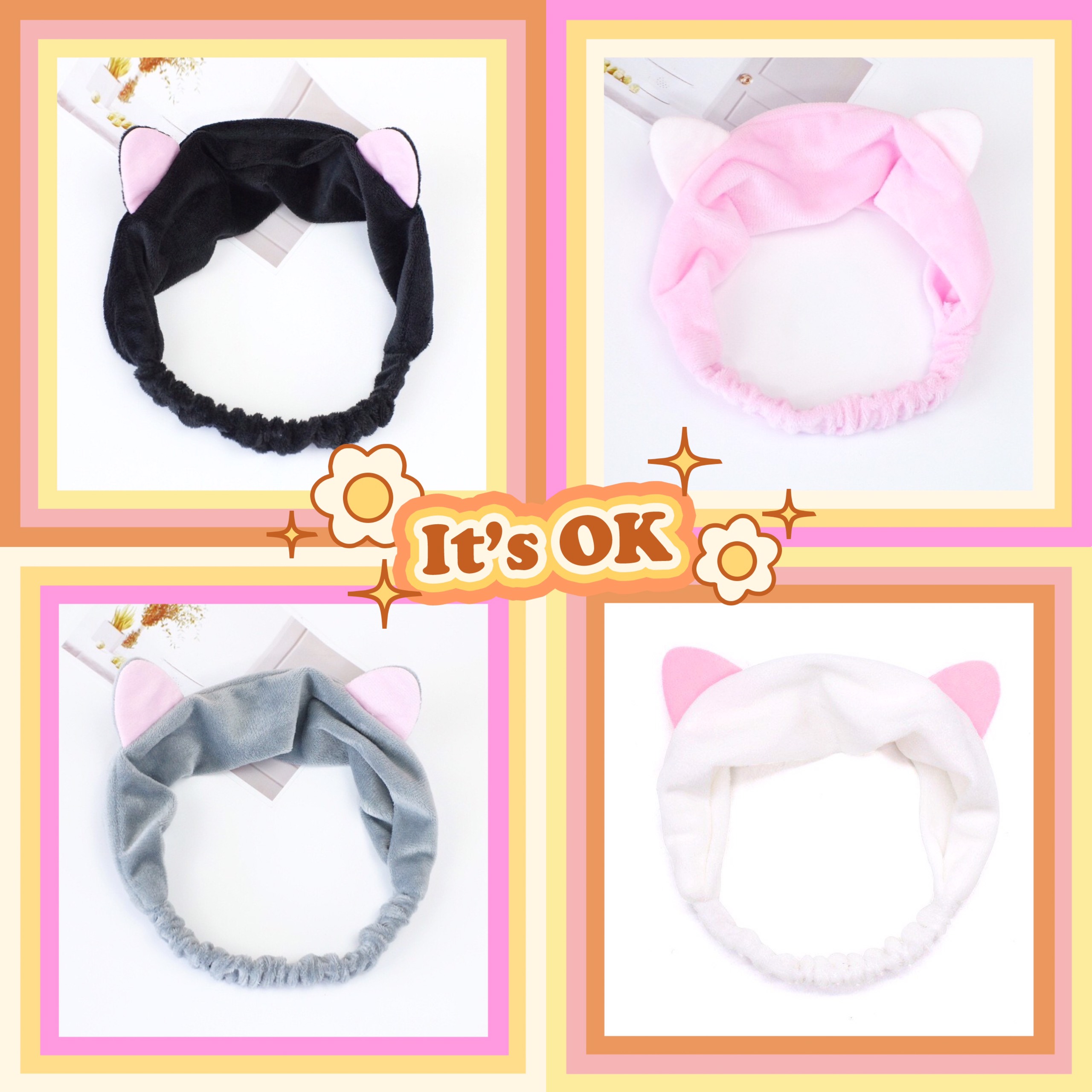 Băng Đô Tai Mèo Xinh - Phụ Kiện Tóc Băng Đô Turban Tai Mèo Hàn Quốc