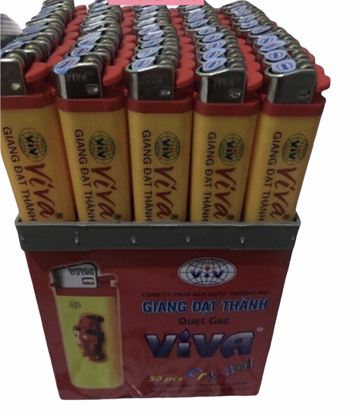 Quẹt gas Vàng Viva Giang Đạt Thành( hộp 50 cái )