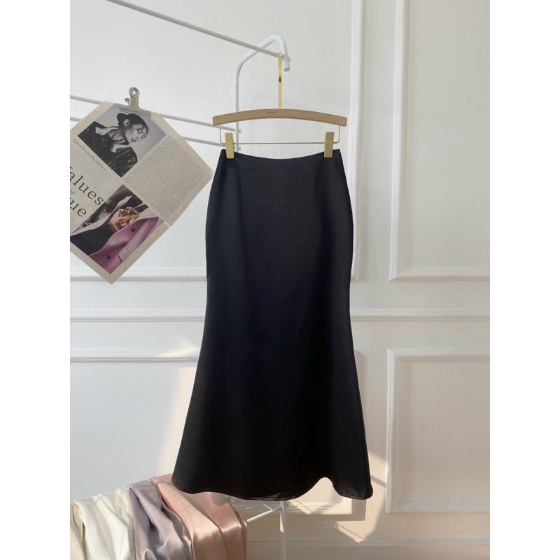 Chen.room Chân váy lụa form đuôi cá sang trọng, trendy, váy xinh đẹp nhà Chen