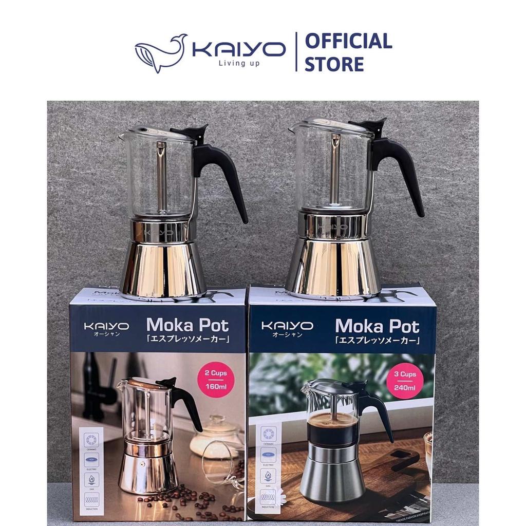 Ấm pha cà phê KAIYO Moka Pot, dung tích 240ml - 3 cups