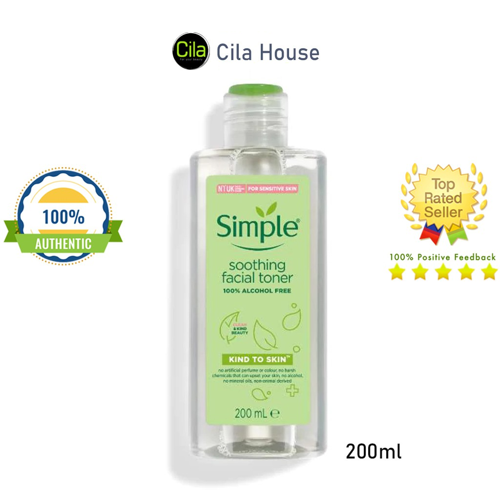 Nước hoa hồng Simple Kind To Skin Soothing Toner 200ml