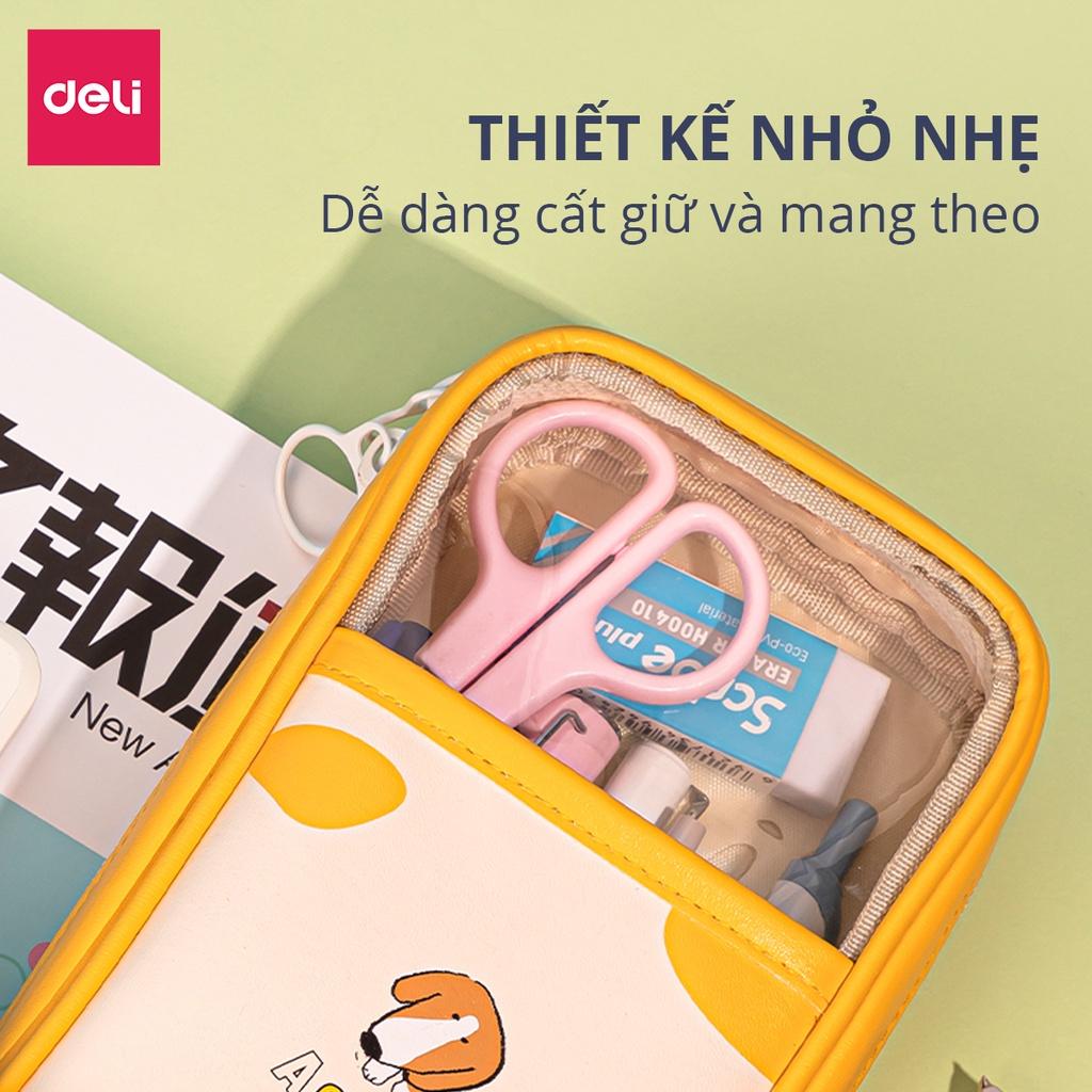 Túi Hộp Đựng Bút Cute Đồ Dùng Cá Nhân Hình Động Vật Xinh Xắn Nhiều Màu Sắc Deli Sức Chứa Lớn - Bóp Viết Phù Hợp Cho Học Sinh, Đựng Đồ Cá Nhân Mĩ Phẩm - BC175