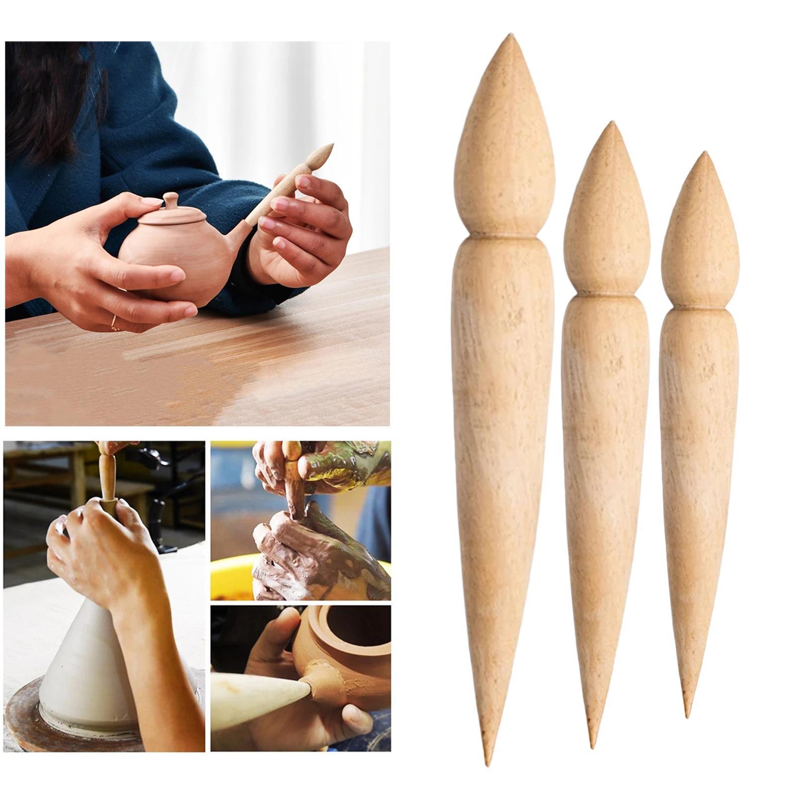 Wooden Punch Artworks Modeling Tool Pot Making Pottery Teapot Spout Maker for Kid Adults