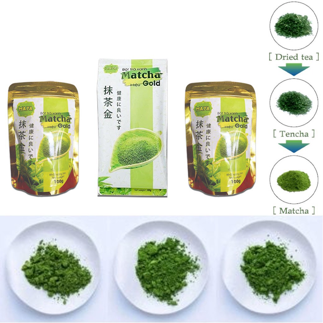 Bột trà xanh Matcha Gold - túi 100g