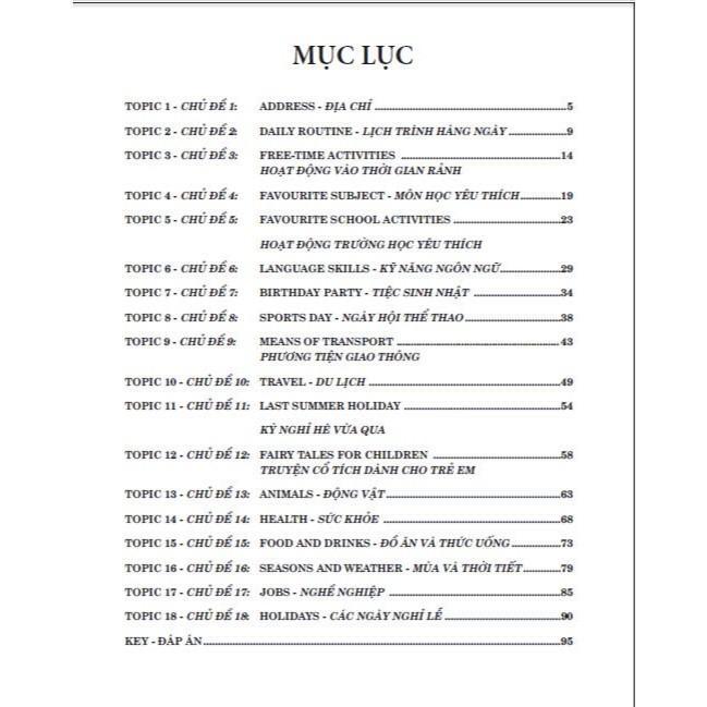 Sách - Bài Tập Từ Vựng Tiếng Anh Lớp 5 - Dùng Chung Các Bộ SGK Hiện Hành - Hồng Ân