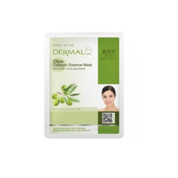 10 Mặt nạ Dermal dưỡng chất tinh dầu Olive + Collagen Dermal