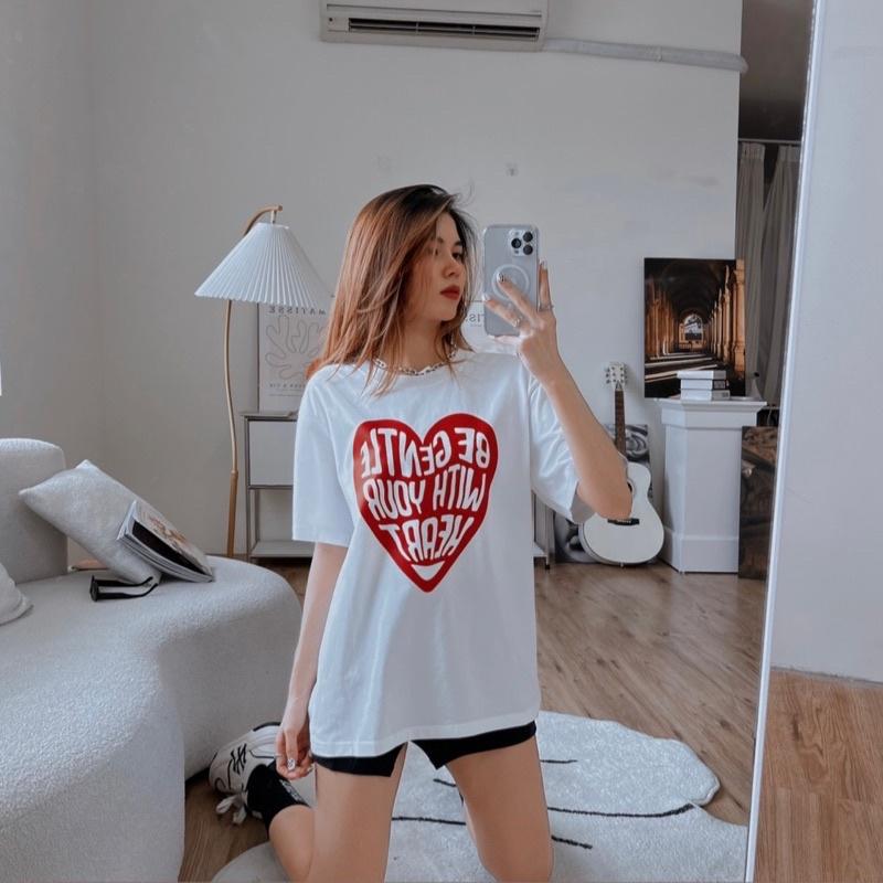Áo thun ALTHOUGH form unisex, chất vải Cotton 100% thoáng mát