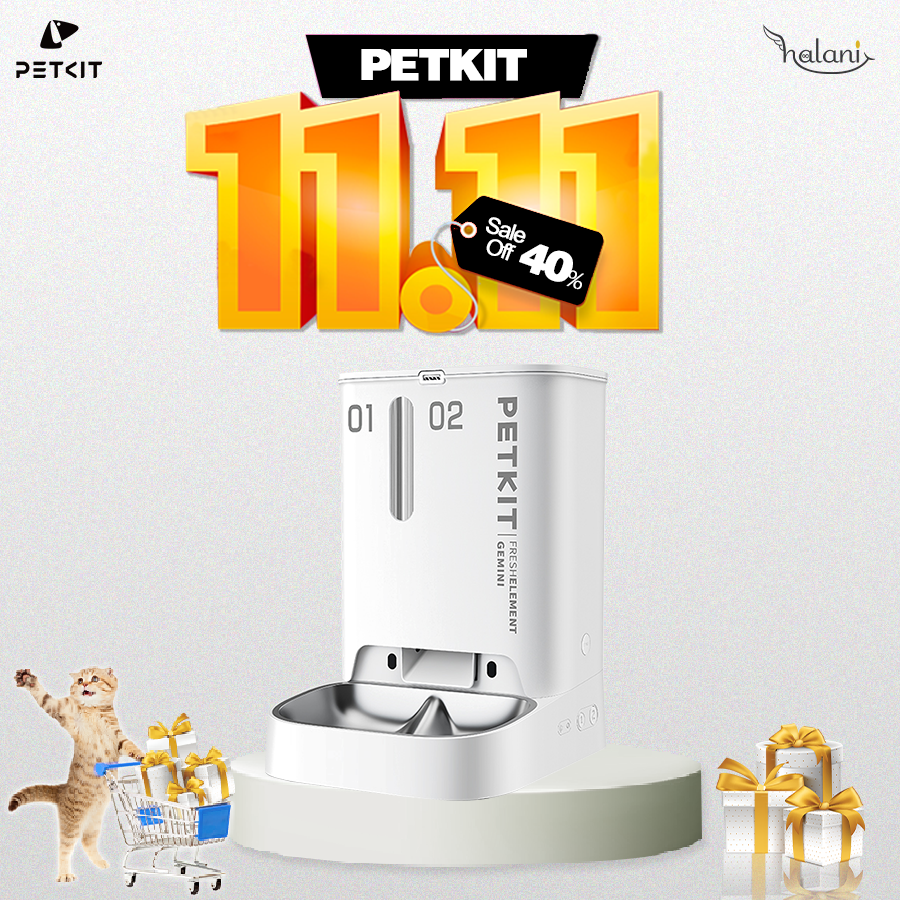 Máy cho ăn tự động Petkit Gemini - PETKIT FRESH ELEMENT GEMINI