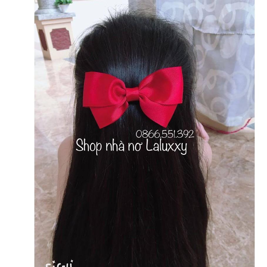 Kẹp tóc nơ gân - cột tóc nơ gân Hàn Quốc dễ thương