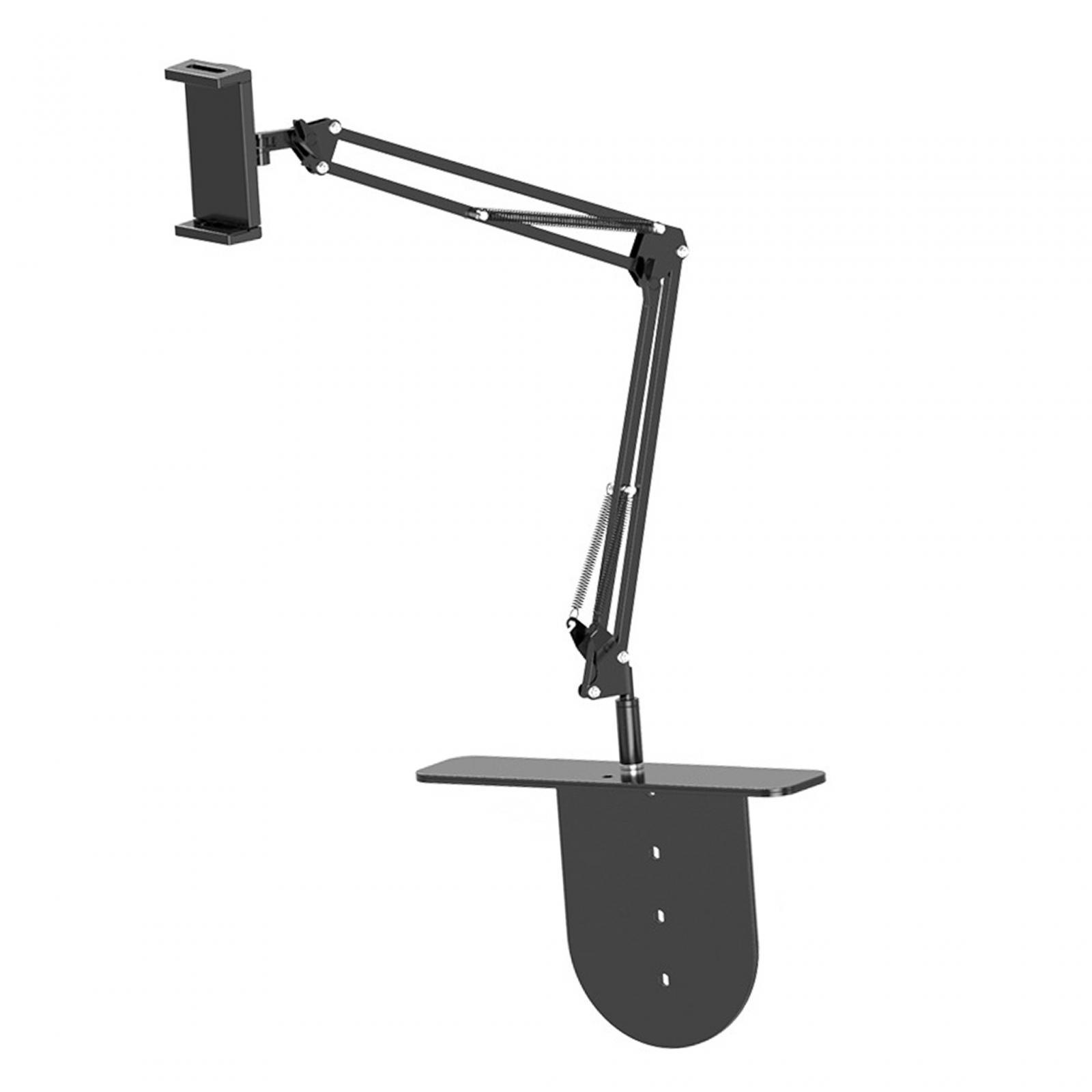 Office Long Arm Desk Tablet Holder Stable Adjustable Durable Desk Vertical Stand for Laptop Smartphone