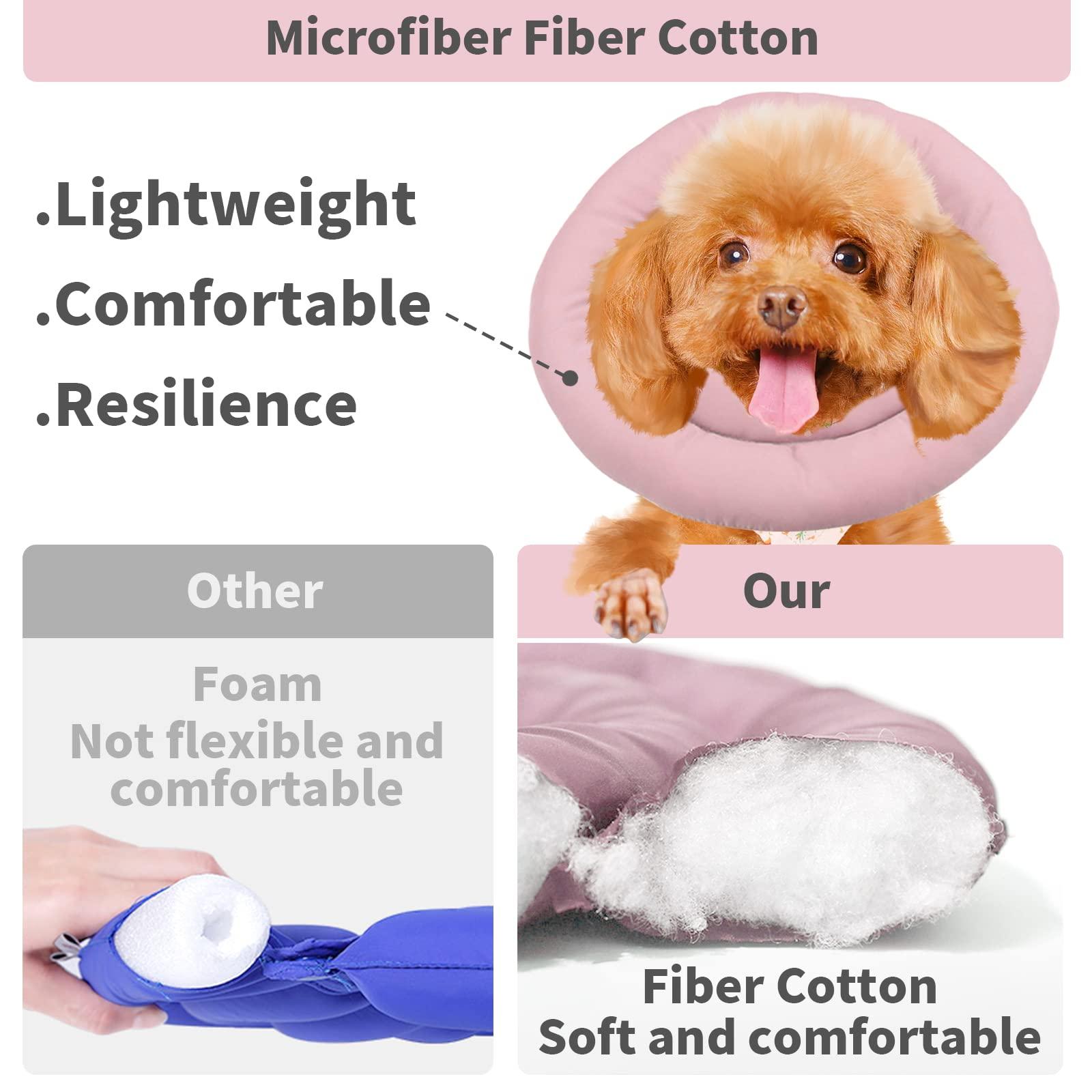 Halskruff Dog Protective, Crafls Vòng đệm bảo vệ có thể điều chỉnh mềm cho vật nuôi để tránh các mũi khâu chạm vào, liếm vết thương và gãi