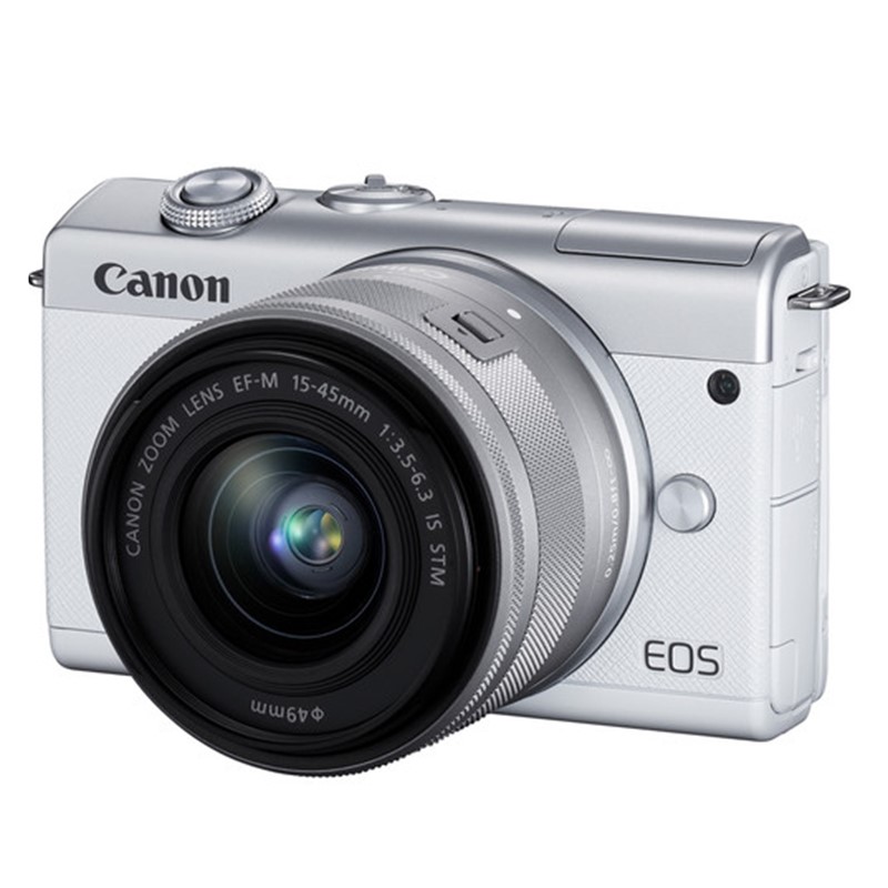 Máy ảnh Canon EOS M200 kit 15-45MM/M22 loại 2 ống kính - Hàng chính hãng