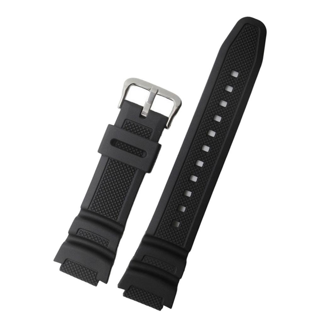Replacement Black Wrist Band Strap For Casio SGW-400H SGW-500H MRW-200H