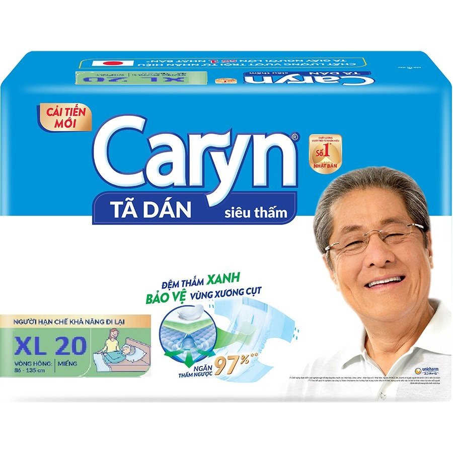 CARYN TẢ DÁN XL20 (20 MIẾNG SIZE XL)