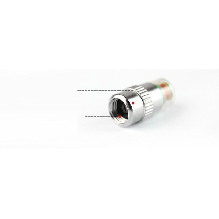 Bộ 4 nút gắn van lốp xe cảnh báo áp suất lốp xe hơi, 4 nắp đậy van bánh xe có báo động áp suất lốp cho xe ô tô, nhỏ gọn