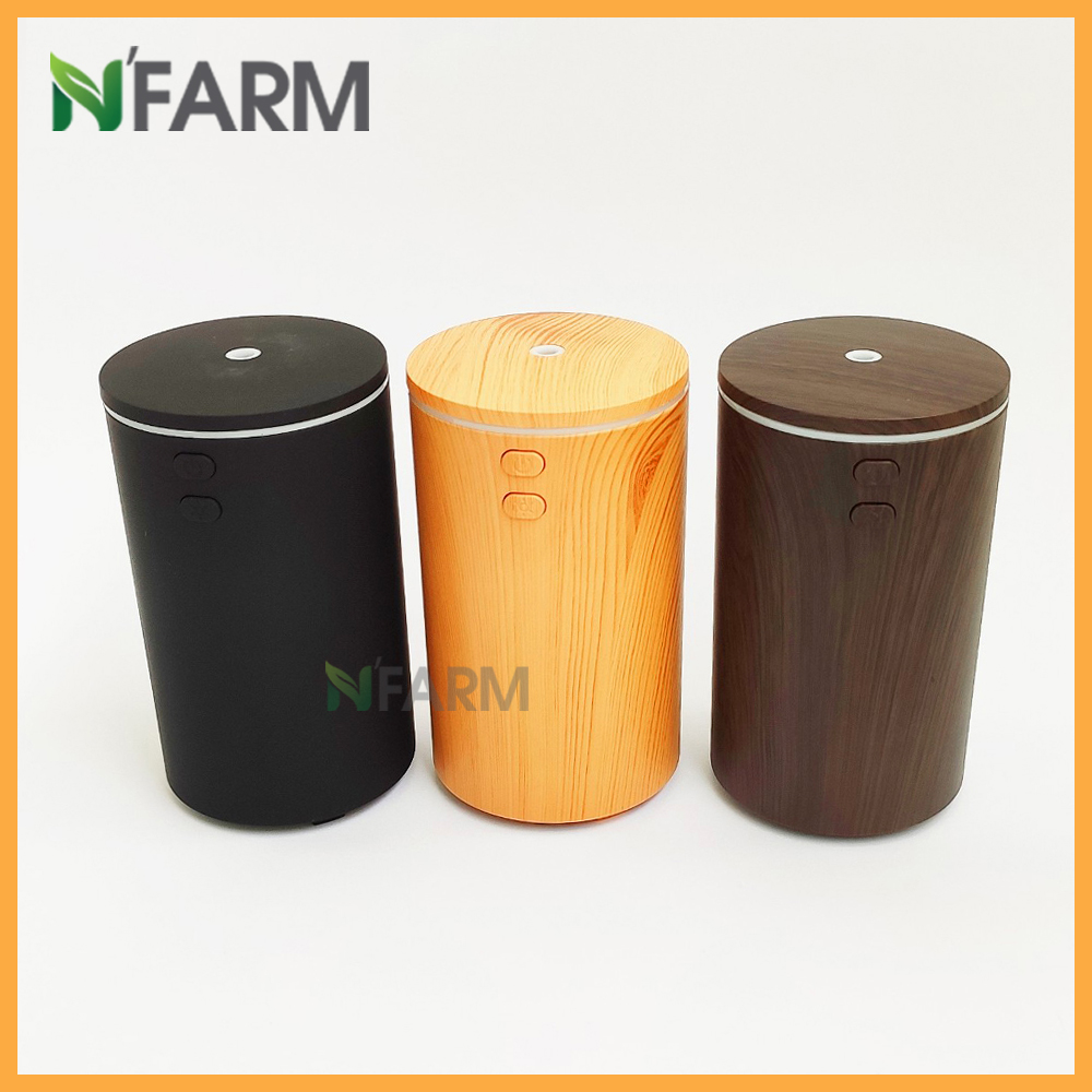 Combo máy khuếch tán/ máy xông tinh dầu dùng cho xe ô tô (xe hơi) N'Farm NF2069 + tinh dầu cam N'Farm (10ml)./ Cáp sạc USB tiện lợi./ Phun sương sóng siêu âm