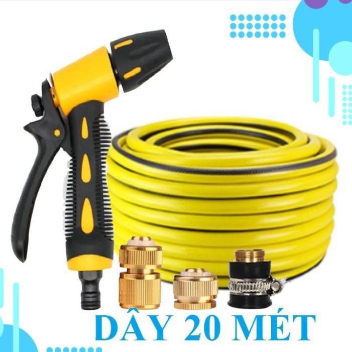 Bộ dây vòi xịt ️bơm nước phun sương️ , tăng áp 3 lần, loại 20m 206319 đầu đồng, cút đồng