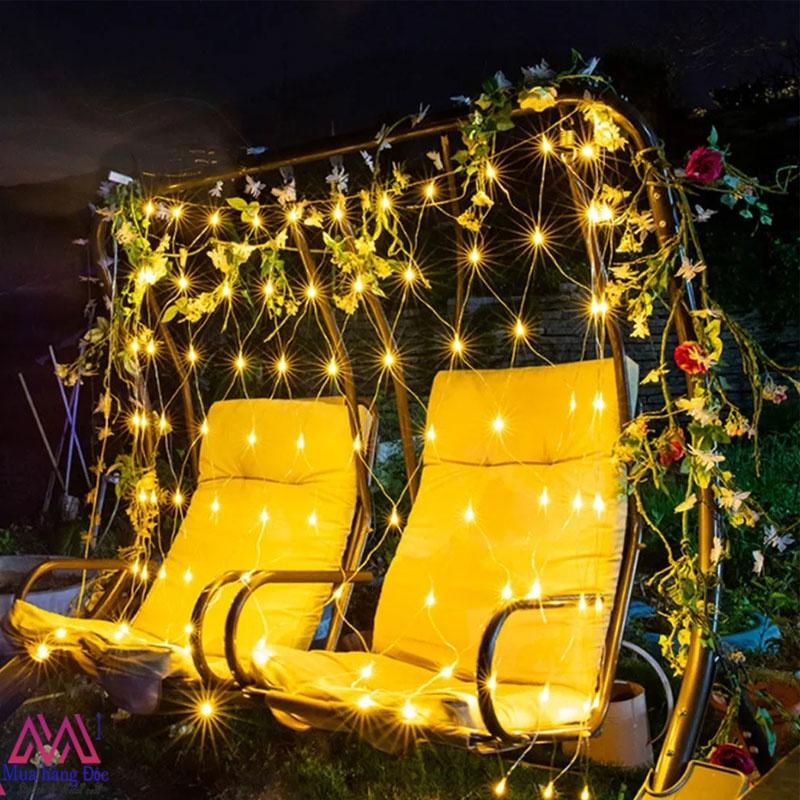Đèn Trang Trí Đèn led trang trí lưới đánh cá cắm điện 3 x 2 mét