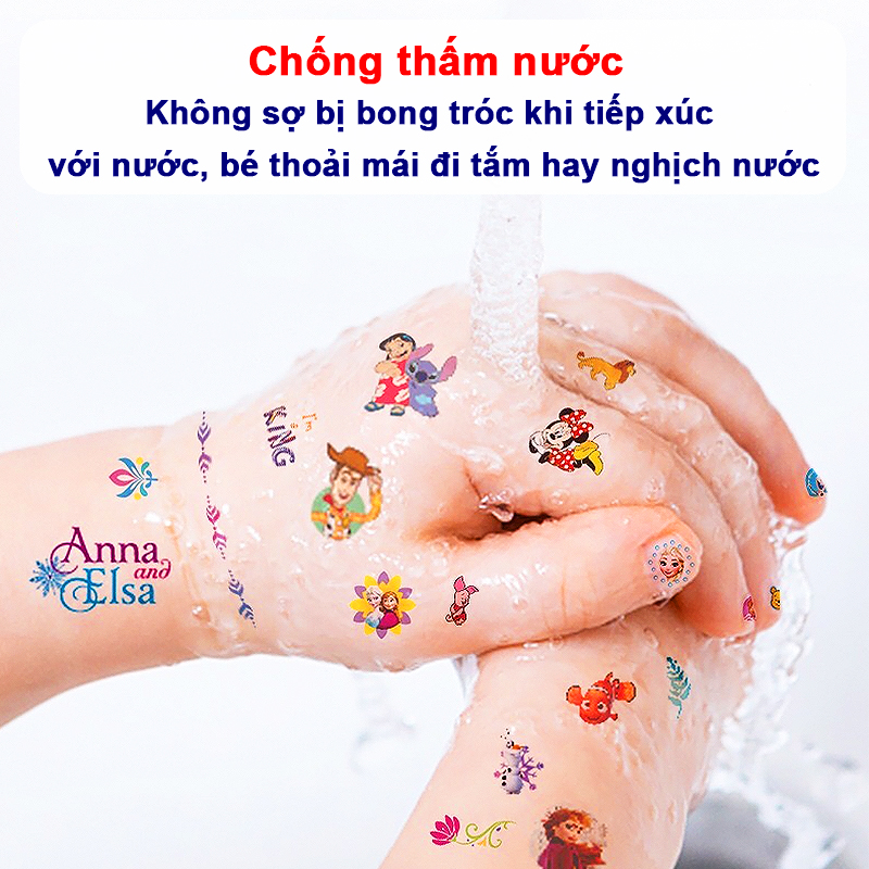 Set dán móng tay cho bé họa tiết hoạt hình 3D mẫu mới đáng yêu tiện lợi không cần dùng nước – J063