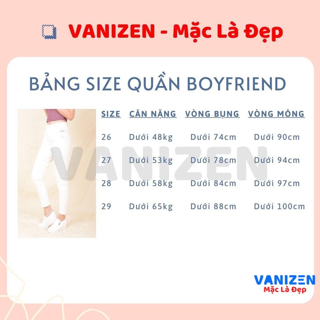 Quần jean nữ ống rộng baggy đẹp lưng cao cạp bán chun đen trắng trơn hàng cao cấp mã 458 VANIZEN