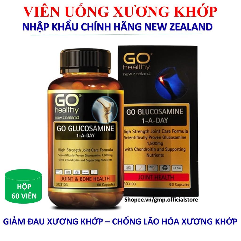 Viên bổ xương khớp GO Glucosamine 1 A Day 1500mg giúp xương chắc khỏe ngăn lão hóa phục hồi tạo tạo sụn