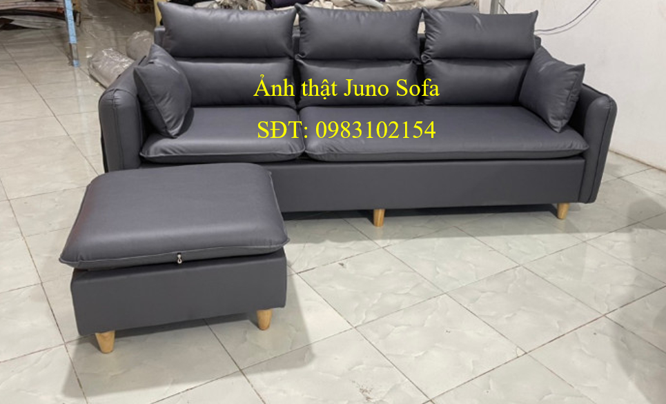 Ghế sofa phòng khách juno Sofa Băng 2m1 kèm theo đôn