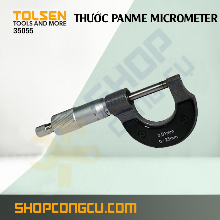 Thước micrometer 25mm Tolsen 35055