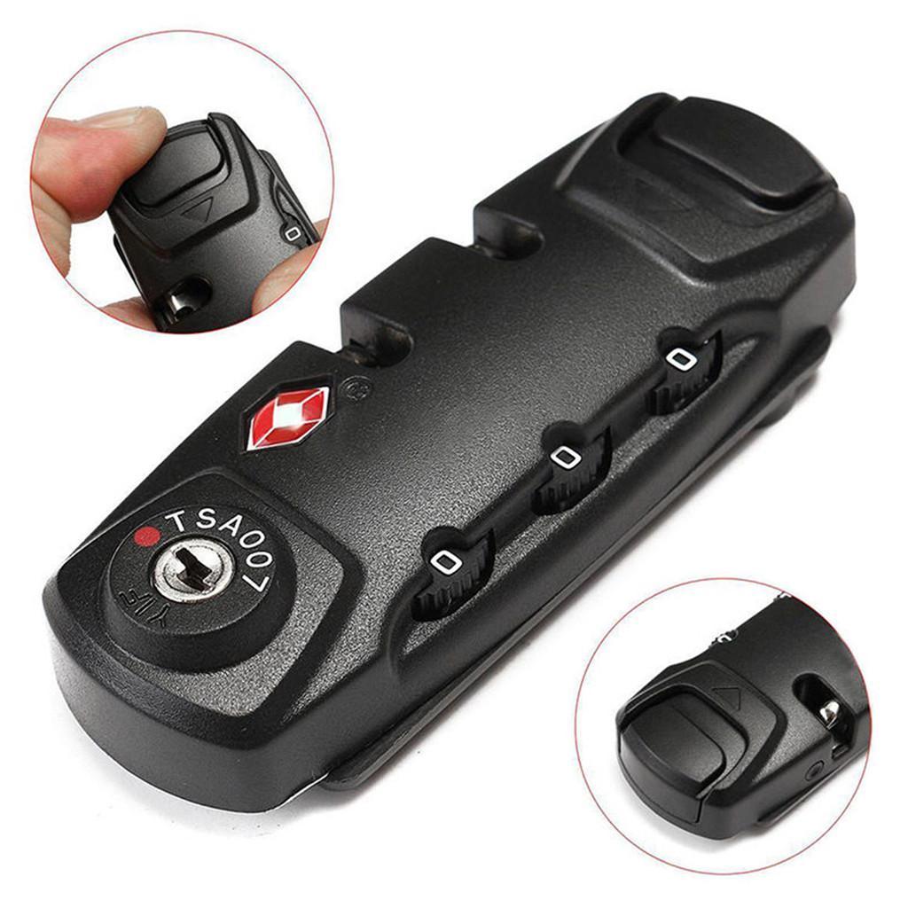 2X Secure Luggage 3 Digit Combination Lock Suitcase Bag Code Lock Padlock