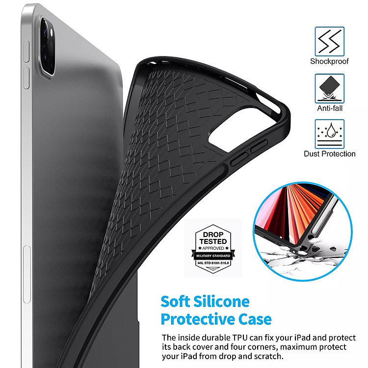 Bao da kiêm bàn phím Bluetooth cho iPad 11inch M4 2024/ Pro 13inch M4 2024 có Trackpad hiệu WIWU Magtouch - Hàng chính hãng