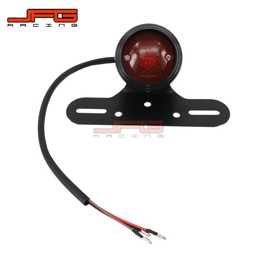 Đèn LED Đuôi Xe Máy Giá Rẻ Nhất, Đèn Hậu Sau Tròn Retro, Đèn Phanh Xe Máy Điện, Đèn Lái, Đèn LED Hình Tròn
