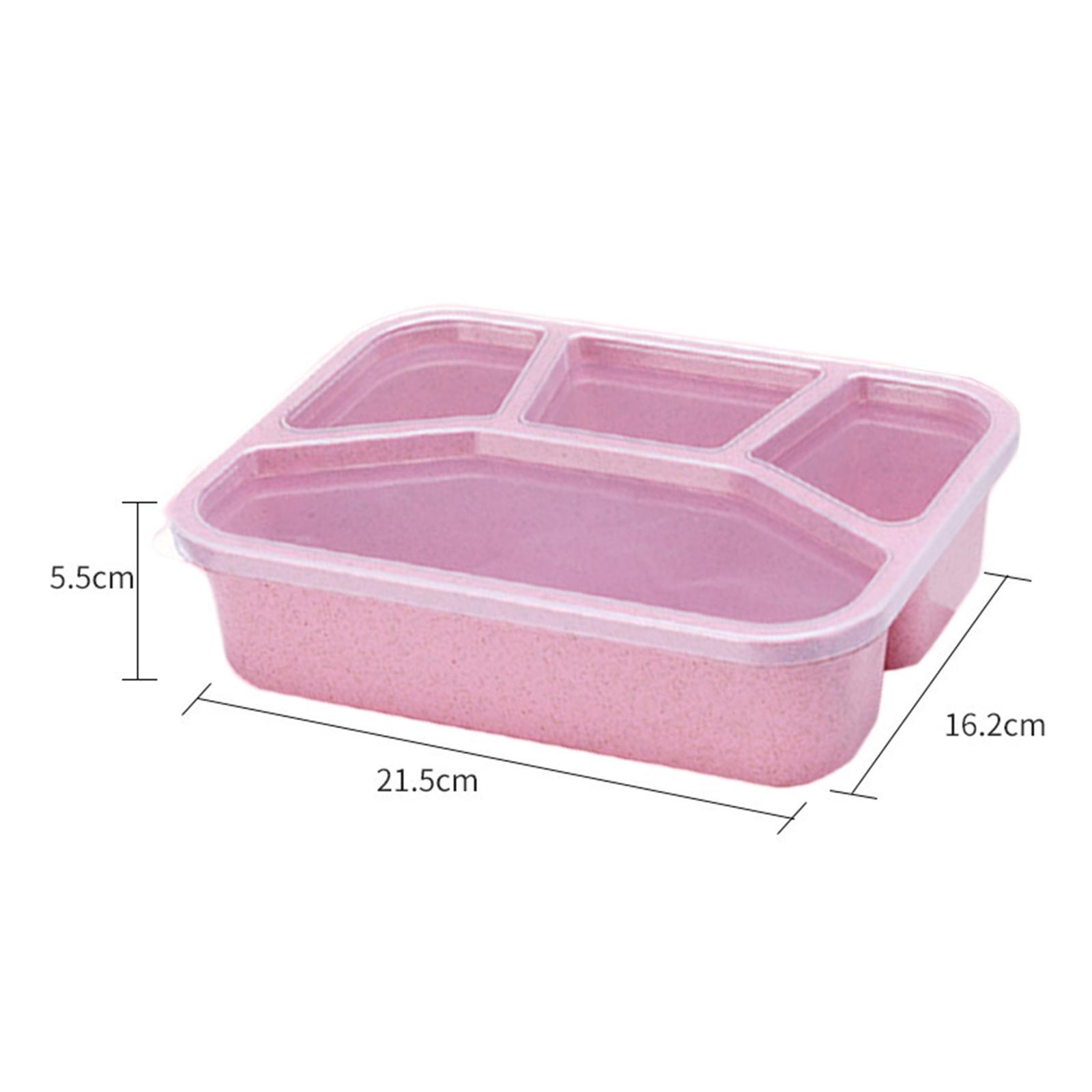 Bento Lunch Box Leakproof Lid Reusable Snack Food Container for Home Kitchen