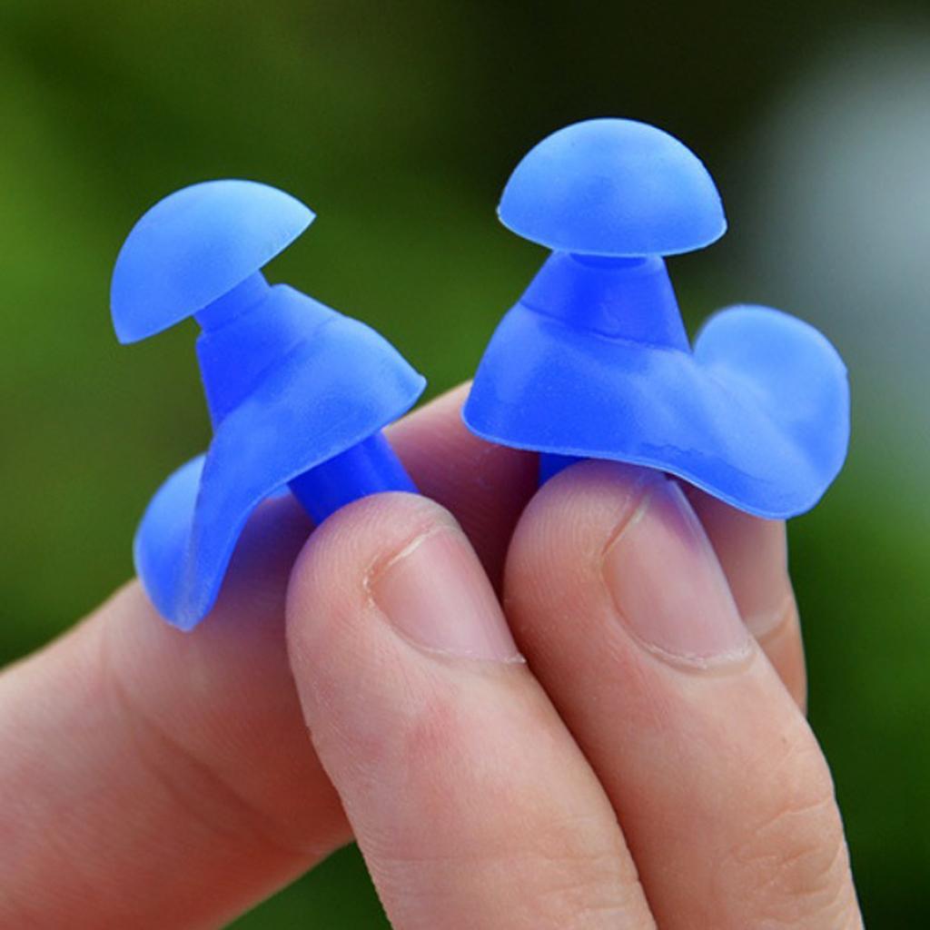 2 Pair Swimming Ear Plug Hearing Protector Sleeping Noise Reduction 25mm