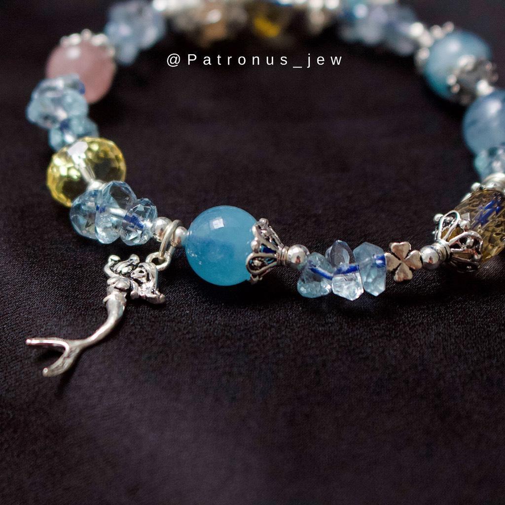 Vòng Tay Aquamarine Charm Bạc 925 VTAC925 Patronus