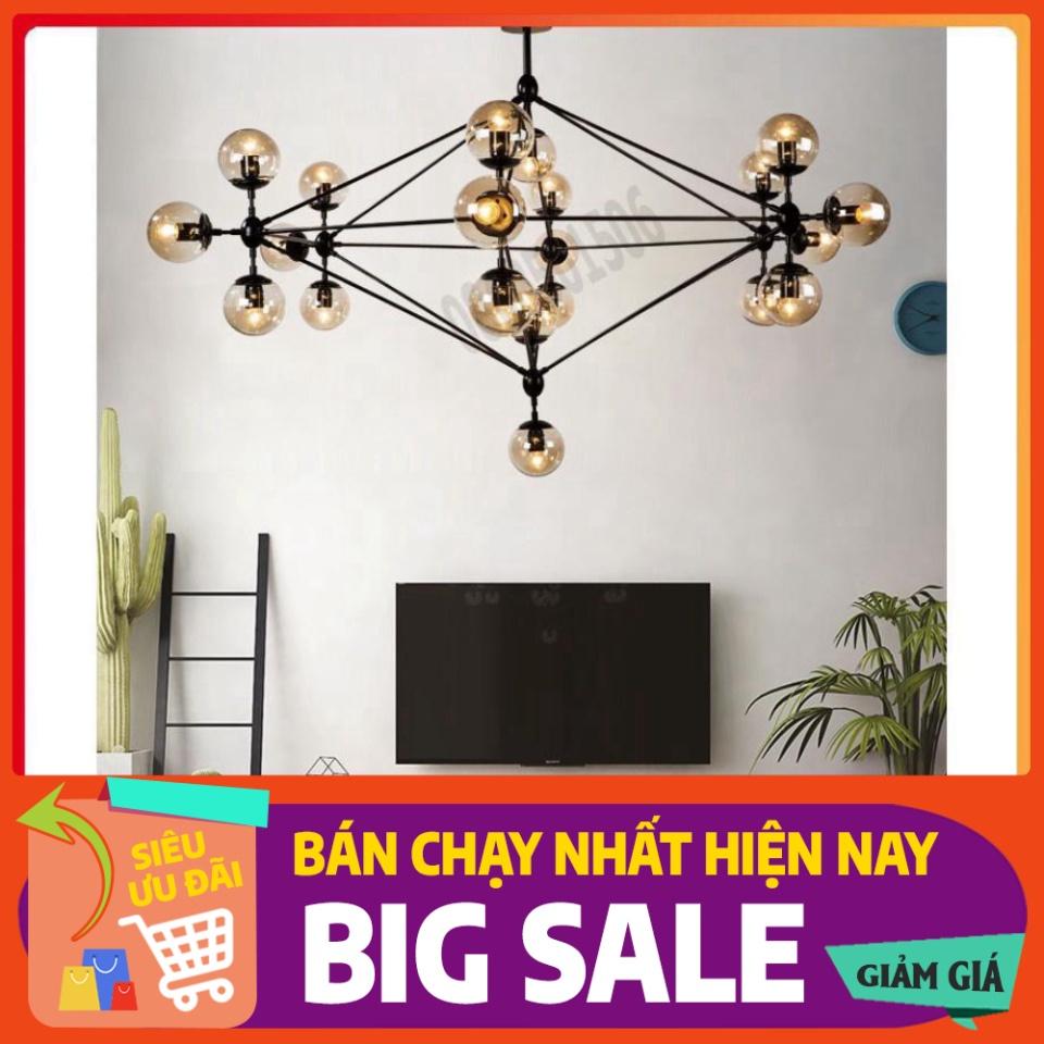 *Bảo hành 12 tháng*Đèn Chùm Phân Tử Ondric 15 bóng - Decor lighting, chùm ý 15 bóng dạng phân tử trang trí phòng khách